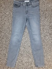 Athleta Sculptek Ultra Skinny Grey Wash Jeans High Rise Slimming Womens 10