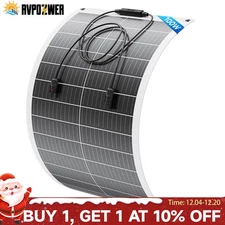 100W 12V Mono Flexible Solar Panel 12BB Car Boat Home Rooftop Caravan RV US