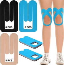 24Pcs Precut Kinesiology Tape for Knees, Sport tape Support & Stability, Pain