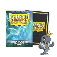 Dragon Shield Matte Clear 100ct Sleeves Standard Size FREE SHIP