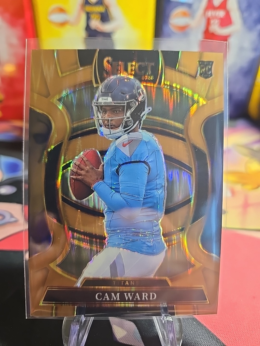 2025 Panini Select - Concourse Cam Ward #26 Copper Shock Prizm /899 (RC)