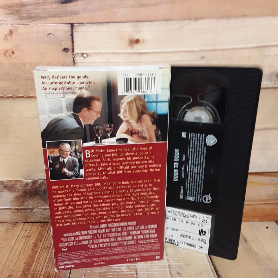 Door To Door VHS Used William H Macy Kyra Sedgwick Helen Mirren Drama Foto 2 de 4
