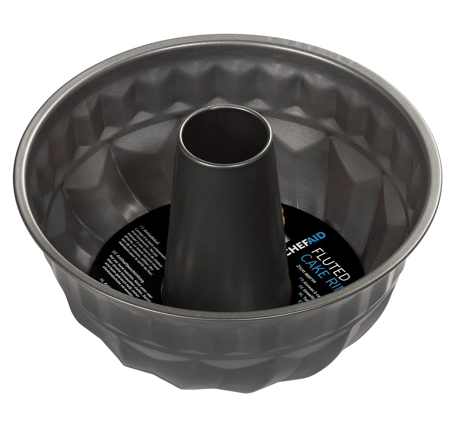 Chef Aid Non-Stick Fluted Cake Pan with Non-Stick Coating, Ideal for Home Bak...
