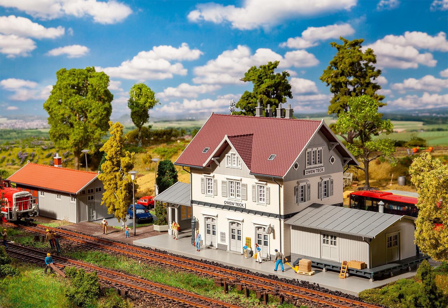 Gare de Owen Faller 110145 bâtiment voyageur maquette train HO
