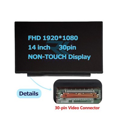 14'' LCD Screen Display Non-Touch Panel FHD 1920X1080 eDP 30Pin N140HCA-EAE New