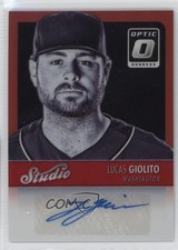 2016 Donruss Optic Studio Signatures Red 13/25 Lucas Giolito Rookie Auto RC