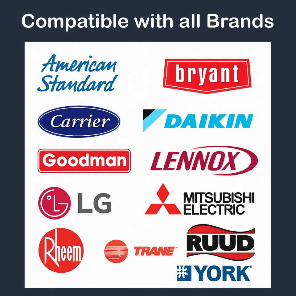 40+5 uF ±6% 370V/440VAC Doble Condensador Redondo Portador Lennox Goodman Genteq Trane Foto 2 de 4