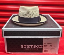 Stetson Whippet Panama Straw Hat Size 7 1/8