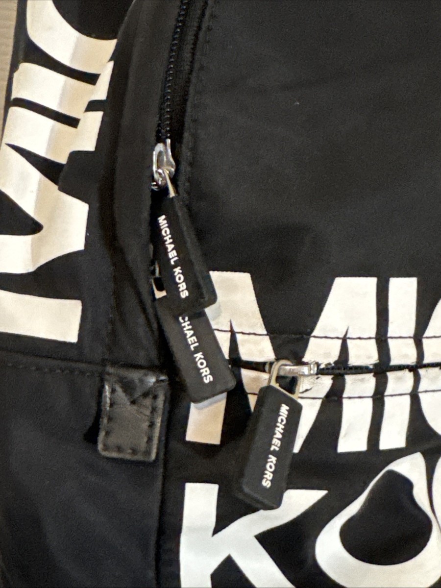 Michael Kors Backpack, Black With Reflective Brand, Large  display picture 2