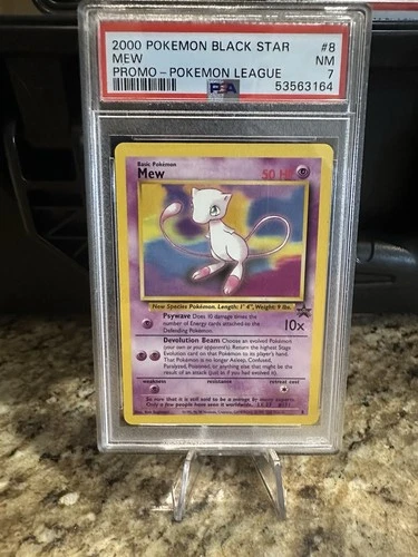 Pokemon Card #8 Mew League Black Star Promo 2000 PSA 7 NM