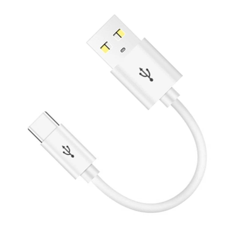 Short USB to Type-C Cable Cord Support Fast Charge & Data Transfer for Phone 15 - Image 3 of 4