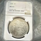 1888 Morgan Dollar $1 NGC MS 63 Cert# 8695897-005 Philadelphia Silver