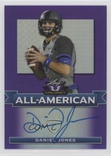 2019 Leaf Valiant All-American Purple 6/20 Daniel Jones #AA-DJ1 Auto sd0