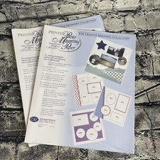 1998 Creative Memories PRINTED PHOTO MOUNTING PAPER 10"x12" 2 packs