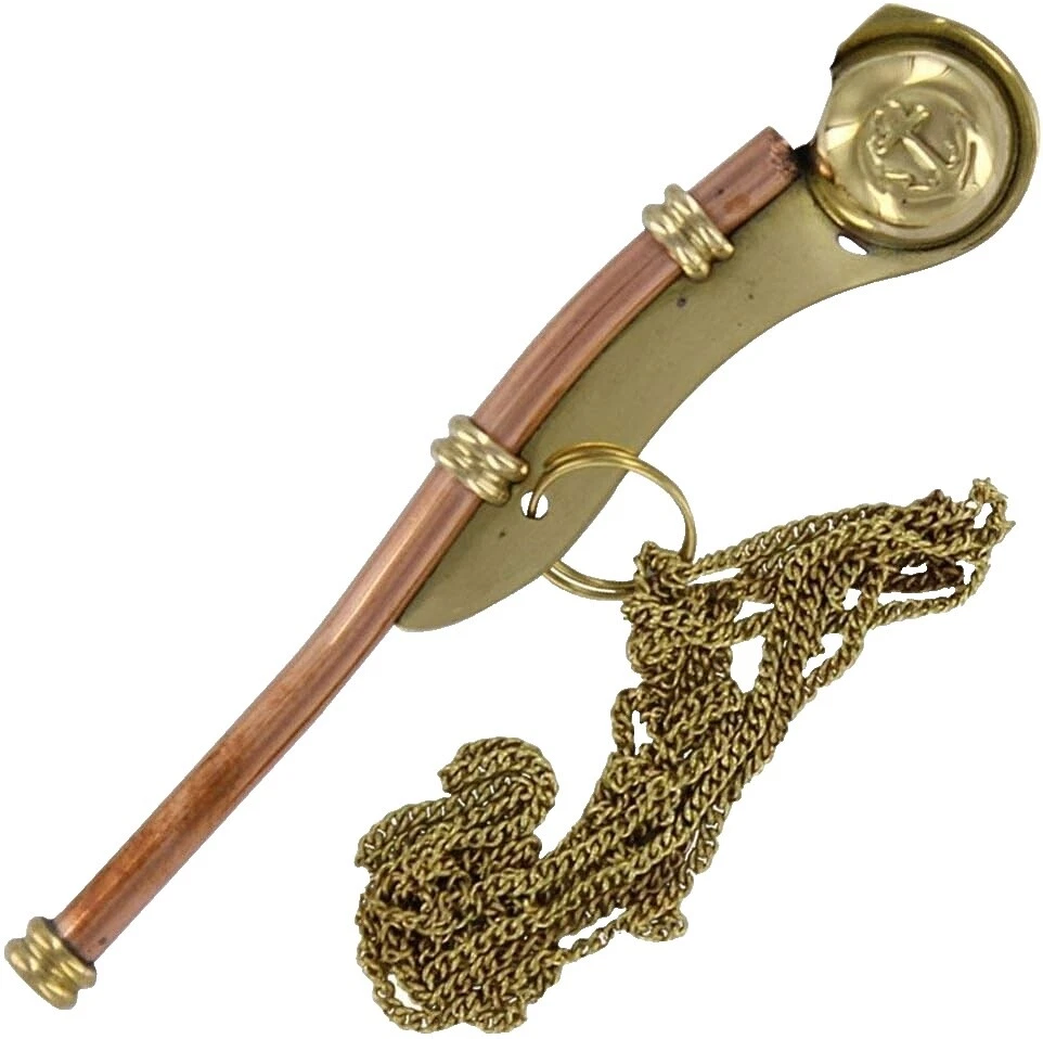 Cuerpo de latón silbatos de instrumentos de viento y de viento-madera