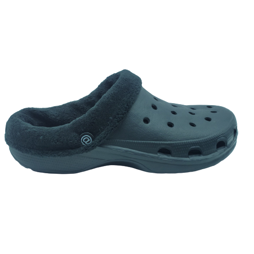 Pantofole da uomo ciabatte donna invernali con pelliccia clogs zoccoli in  gomma | eBay