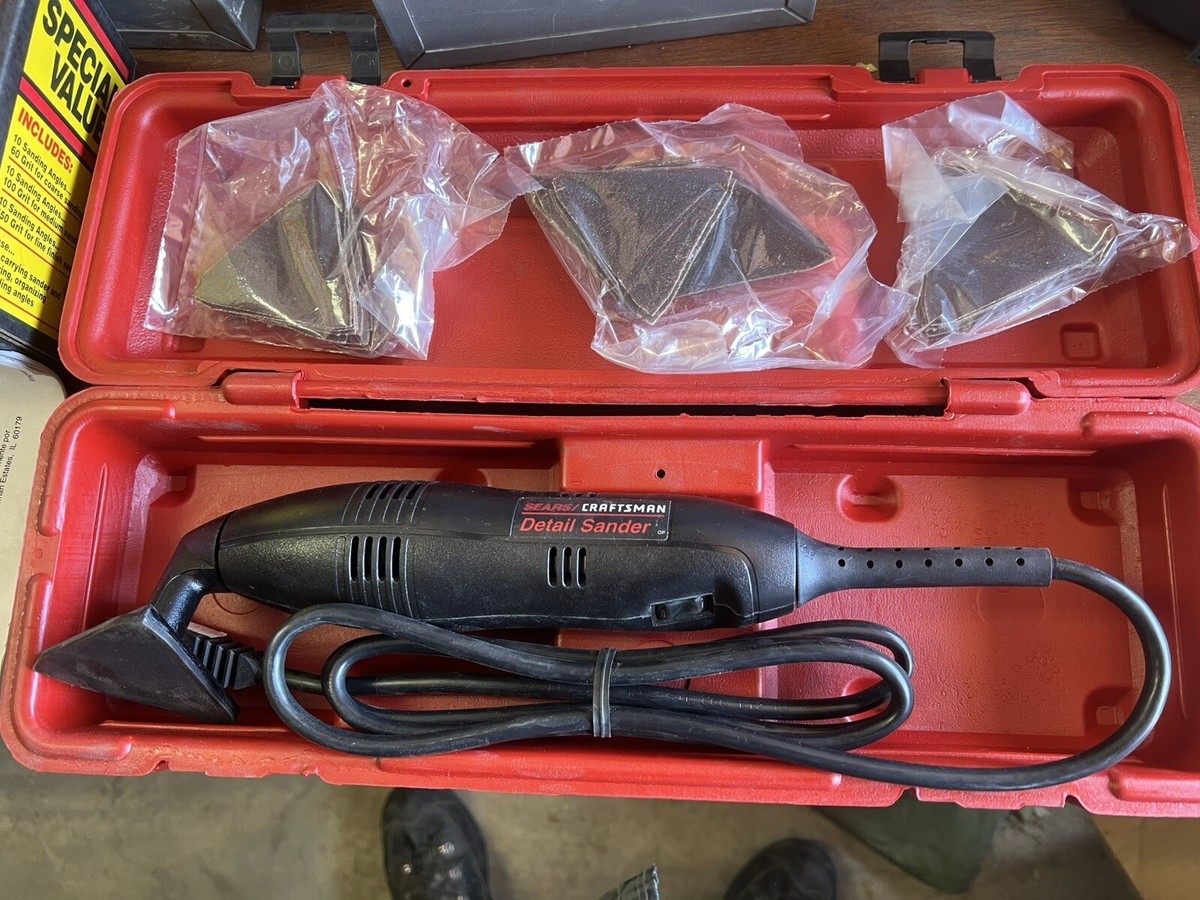 SEARS CRAFTSMAN 11639 DETAIL SANDER SOME SAND PAPER