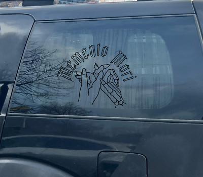 Memento mori Vinyl Decal Car Rear Window Sticker