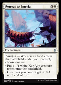 Retreat to Emeria - Foil x1 - Battle for Zendikar - NM-Mint, English - Battle fo