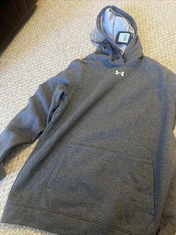 Sudadera con capucha para mujer Under Armour Hustle CARBON BREZO | BLANCO M Foto 2 de 4