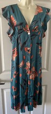 A new day floral multi-color casual midd-length dress size S