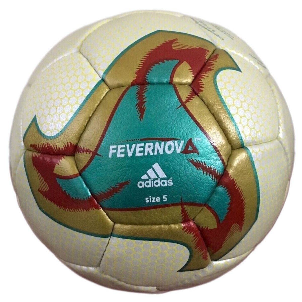 ADIDAS FEVERNOVA 2002 FIFA WORLD CUP SOCCER MATCH BALL HANDMADE