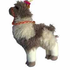 Douglas Soft Toy Plush, Small.  Llama.  White / Brown