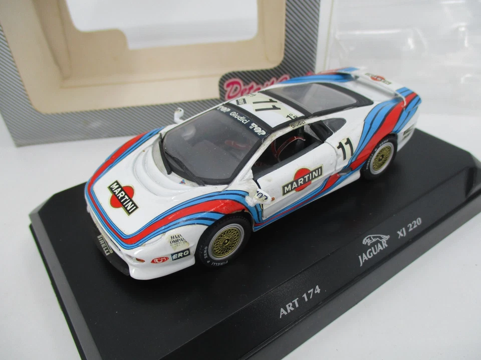 AV197 DETAIL CARS 1/43 1:43 JAGUAR XJ 220 MARTINI RACING #11 REF 174 BLANC - Photo 3/4