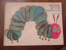 Vintage The Very Hungry Caterpillar Eric Carle Hardcover Early Edition
