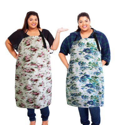 2 Pcs Plus Size Aprons for Men Women Adjustable Bib Grill Large Aprons with 2...