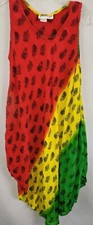 Jessica Taylor Boho Beachy Sleeveless Sundress Mulitcolor One Size