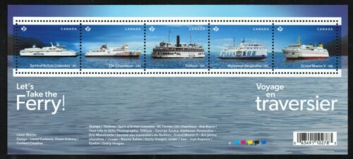 Canada sc#3388 Let's Take the Ferry Souvenir-Sheet, Mint-NH - Afbeelding 1 van 2
