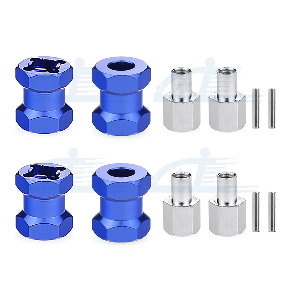 4x 12mm Wheel Hex Hub Drive Adaptor 15mm Extension For 1/10 RC Crawler Scx10 D90 - Image 3 of 4