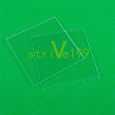 5PCS NEW Fused Silica Quartz Glass Sheet 37 37 1mm JGS1 Double Sided Polishing