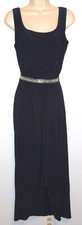 Lauren Ralph Lauren Women's Size 8 Navy Sleeveless Stretch Lined Long Dress