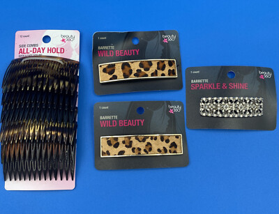 Beauty 360 Hair Accessories/ Side Combs/ Barrettes / Lot Of 4 | eBay