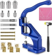 Macchina per occhielli a pressione manuale 3 punzoni 1500 occhielli (6/10/12 MM)