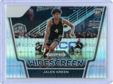 2021 Prizm Draft Picks Jalen Green Rookie Widescreen Insert Hyper Prizm Card #7