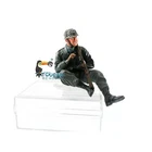 Resin German Soldier Decoration Spare DIY Parts For Henglong 1/16 RC Tank Model