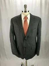 Hugo Boss Men's Gray Silk Wool Blend Blazer Jacket 42R