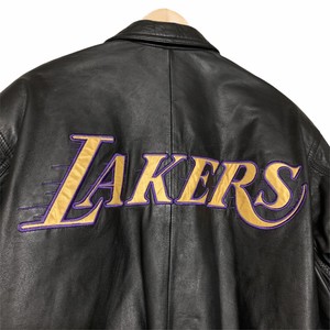 lakers jacket leather