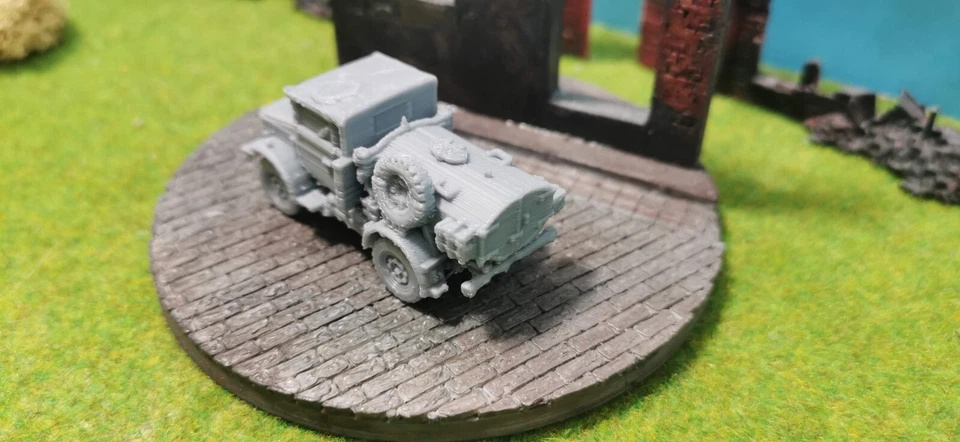 Bedford MWC Camion Cisterna "Chiuso" UK GB WW2 Militare Modello 1/87 1/72 1/56 - Immagine 4 di 4