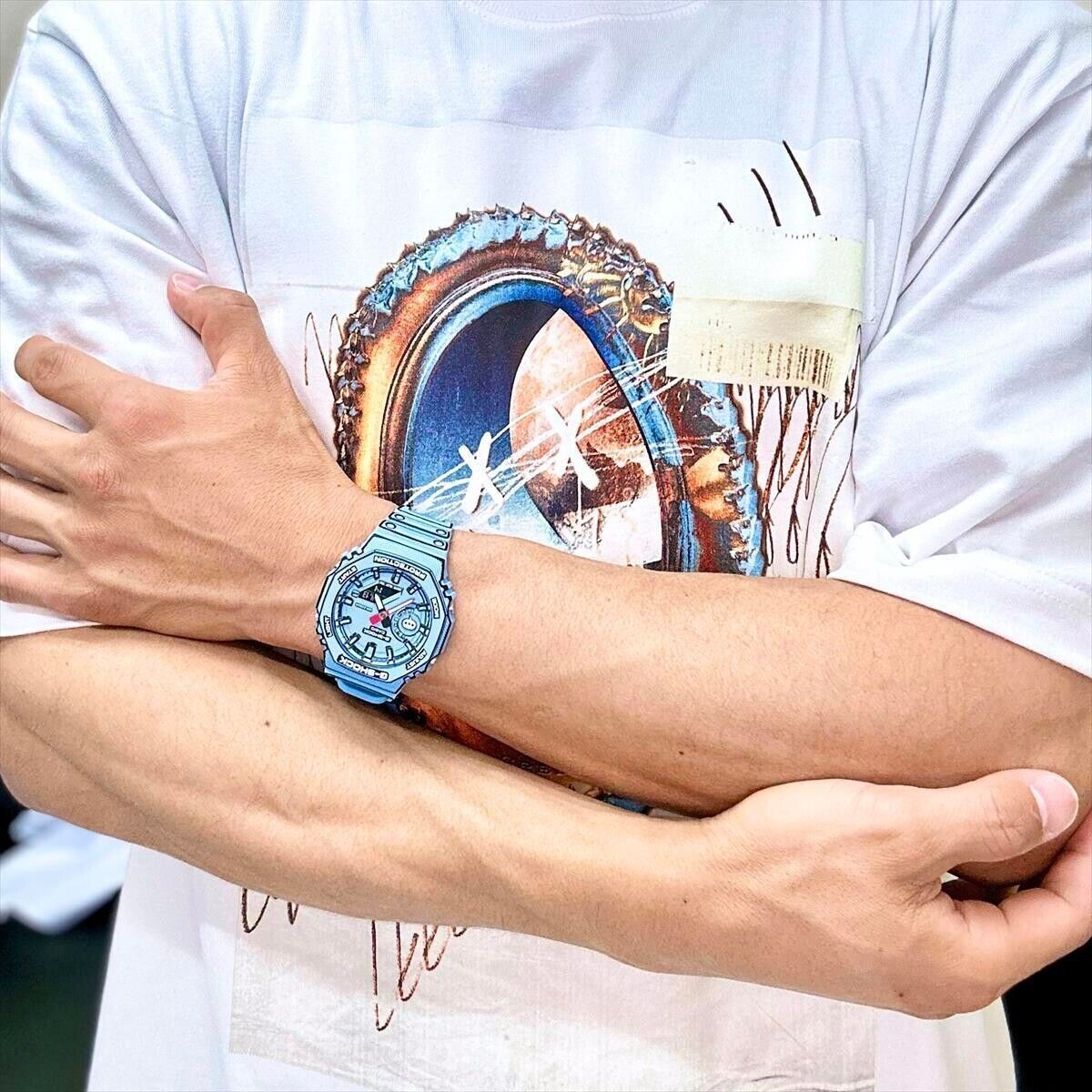 Casio GA-2100 G-SHOCK MANGA THEME GA-2100MNG-2AJR Blue 2024 Casio GA-2100 G-SHOCK MANGA THEME GA-2100MNG-2AJR Blue 2024