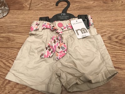 mothercare girls shorts
