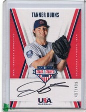 2019 Stars and Stripes Collegiate Team Autographs Tanner Burns Auto 497/499