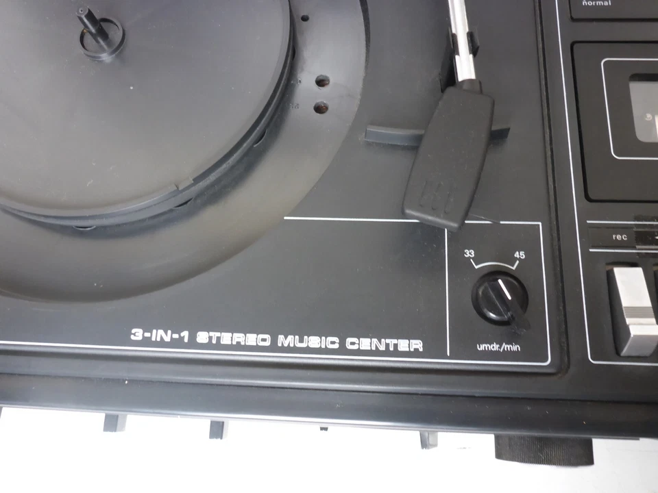 Ancien Système Hifi Tourne-Disque Radio Kas. GPM-3000 3-in-1 Stéréo Music Center - Photo 3/4