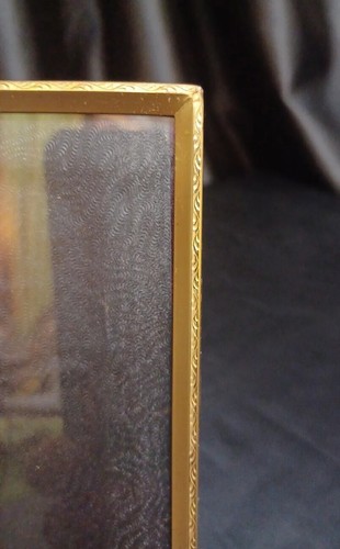 Vintage Ornate Gold Metal Photo Frame 5" X 7" Velvet Back Easel & Hanging - Picture 2 of 12