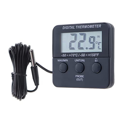 Thermometer World Termometro digitale da frigorifero con allarme di (m5Y)