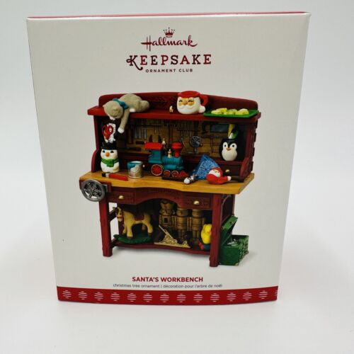 Hallmark Ornament Santa's Workbench Toys 2017 Workshop Decor Christmas Holiday - Afbeelding 1 van 8