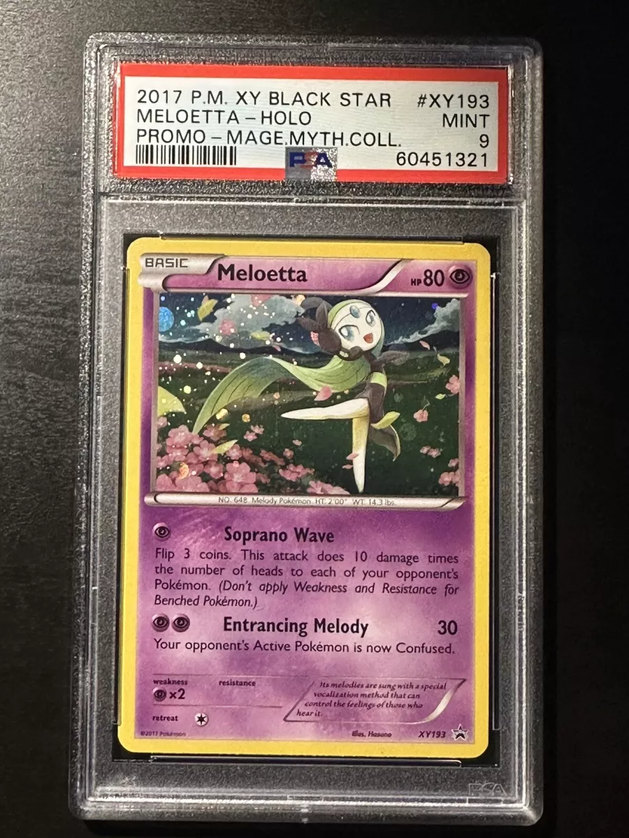 Pokemon Trading Card Game PROMO CARD: MELOETTA - XY193 - BLACK